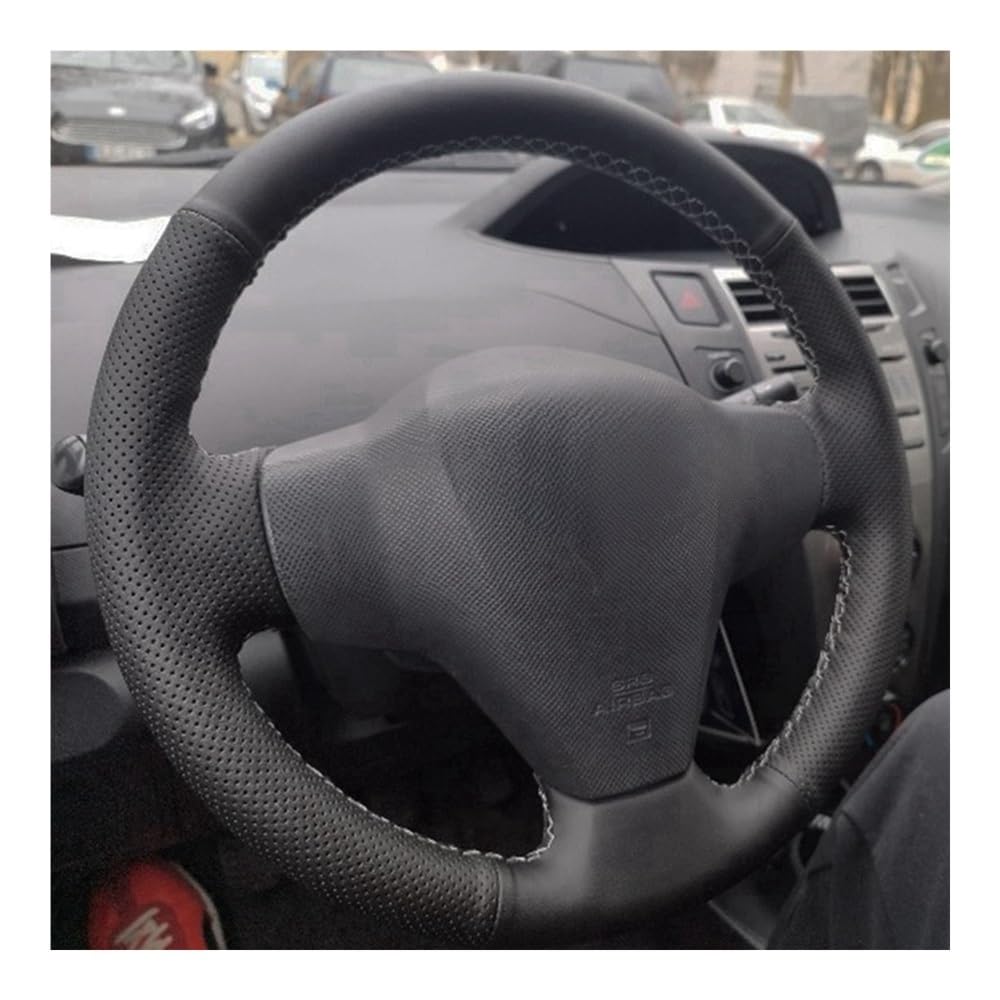 SHANSHAN Lenkradbezug Auto-Lenkradabckung Rutschfestes PU-Lenkradgeflecht Für RAV4 Für Vios Für Yaris 2006 2007 2008 2009 2010 2011 2012 Autozubehör von SHANSHAN