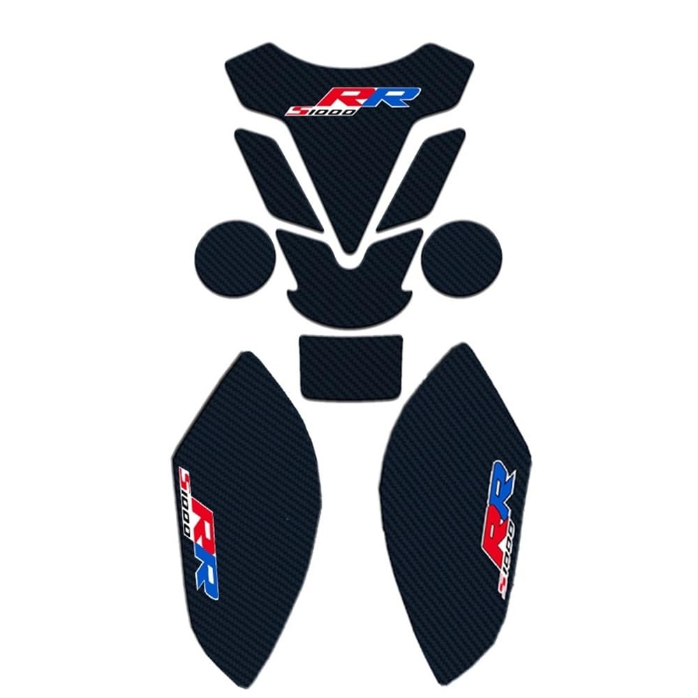 SHANSHAN Tankschutz motorrad Für B&MW S1000RR S1000RR S1000RR Aufkleber Schutz S1000r Tank Pad Knie Aufkleber Motorrad Verkleidung Emblem 2009-2018 von SHANSHAN