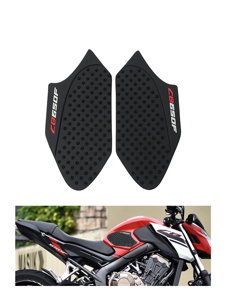 SHANSHAN Tankschutz motorrad Für H&ONDA CB650F Kraftstoff Tank Pad CB 650F 2014 2015 2016 2017 Motorrad Aufkleber Anti-rutsch-Seite Gas Knie Grip Traktion Pads von SHANSHAN