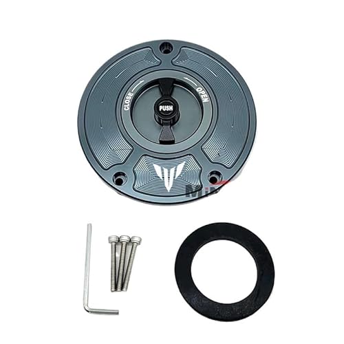 tankdeckel CNC Aluminium Keyless Motorrad Zubehör Kraftstoff Tankdeckel Abdeckung Für YA&MAHA MT-01 MT-03 MT07 MT-09 MT-10 MT-25 MT125 von SHANSHAN