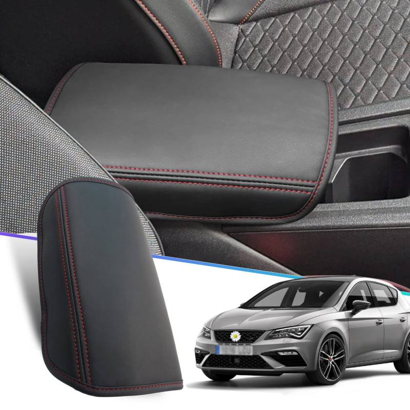 SHAOHAO Seat Leon MK4 2020-2022 2023 2024 5F KL ST FR/Cupra Formentor Mittelarmlehne Abdeckung Mittelkonsole Armlehne Schutz Zubehör Auto-Innenausstattung Seat Leon MK4 von SHAOHAO