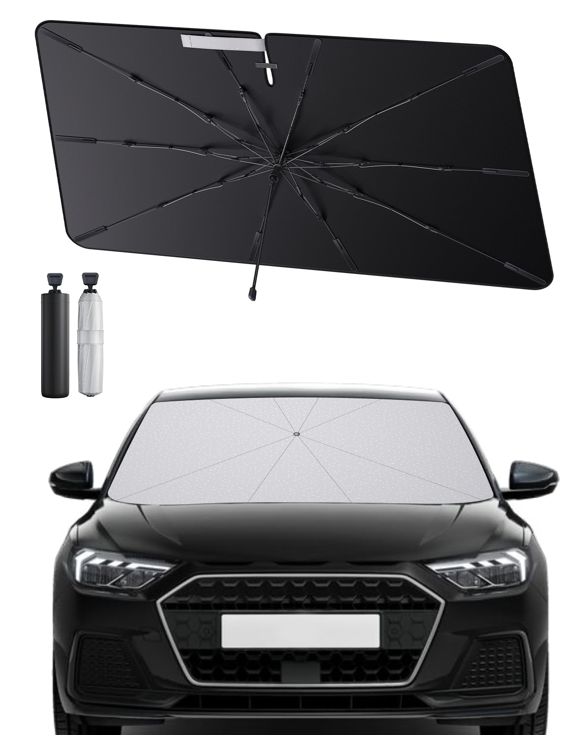 SHAOHAO kompatibel mit Audi A1 2019-2025 Sonnenschirm Auto Auto Sonnenschutz Frontscheibe Faltbar UV-Schutz Sonnenschirm knitterfreier Stoff Audi A1 zubehör SHAOHAO kompatibel mit Audi A1 2019-2025 Sonnenschirm Auto Auto Sonnenschutz Frontscheibe Faltbar UV-Schutz Sonnenschirm knitterfreier Stoff Audi A1 zubehör von SHAOHAO