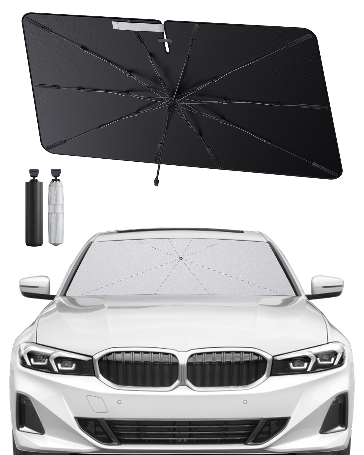 SHAOHAO kompatibel mit BMW 3er G20 G21 G28 4er G22 2020-2025 Sonnenschirm Auto Auto Sonnenschutz Frontscheibe Faltbar UV-Schutz Sonnenschirm knitterfreier Stoff BMW G20 zubehör SHAOHAO kompatibel mit BMW 3er G20 G21 G28 4er G22 2020-2025 Sonnenschirm Auto Auto Sonnenschutz Frontscheibe Faltbar UV-Schutz Sonnenschirm knitterfreier Stoff BMW G20 zubehör von SHAOHAO
