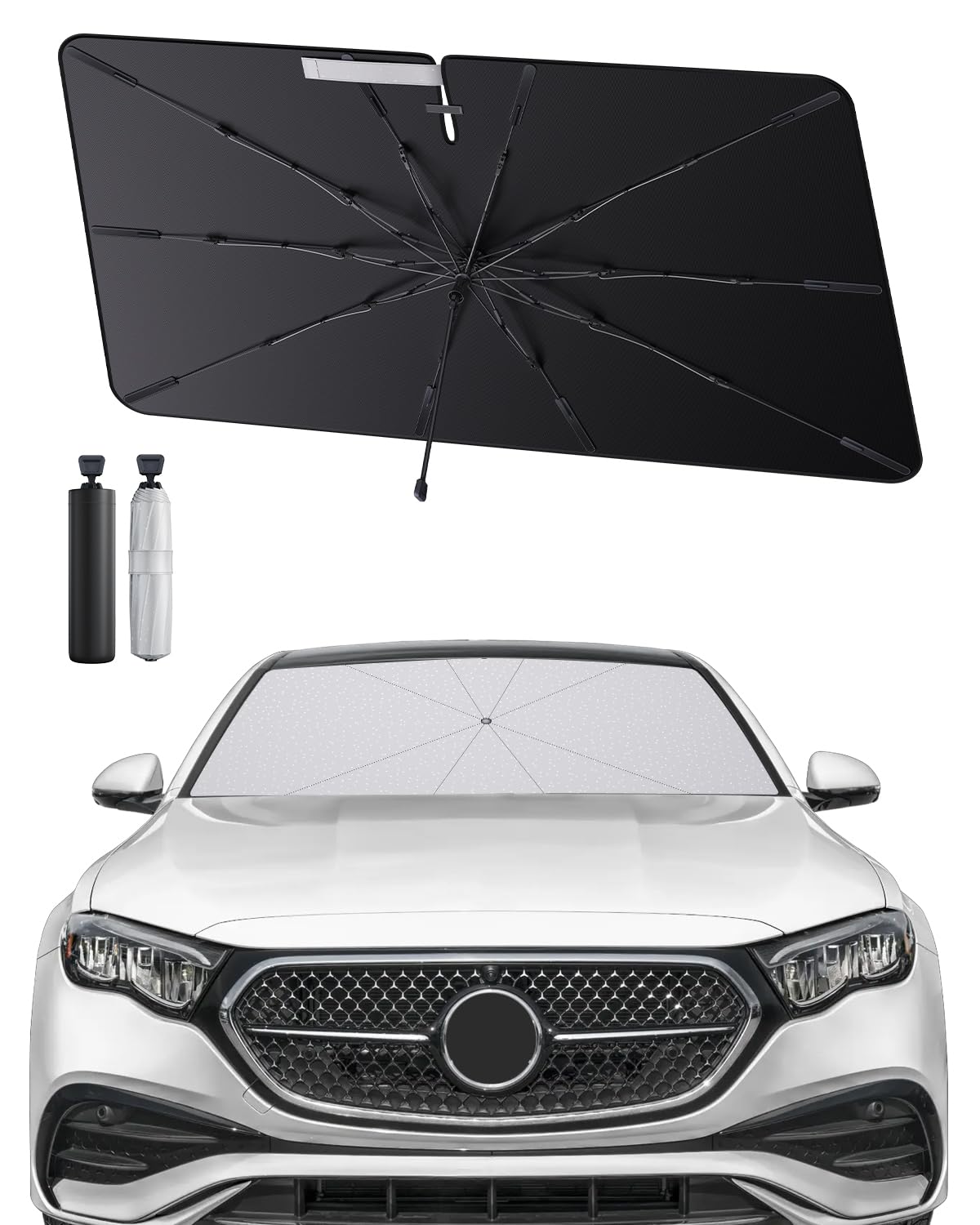 SHAOHAO kompatibel mit Mercedes E-Class W214 2023 2024 2025 Sonnenschirm Auto Auto Sonnenschutz Frontscheibe Faltbar UV-Schutz Sonnenschirm knitterfreier Stoff Mercedes W214 zubehör SHAOHAO kompatibel mit Mercedes E-Class W214 2023 2024 2025 Sonnenschirm Auto Auto Sonnenschutz Frontscheibe Faltbar UV-Schutz Sonnenschirm knitterfreier Stoff Mercedes W214 zubehör von SHAOHAO
