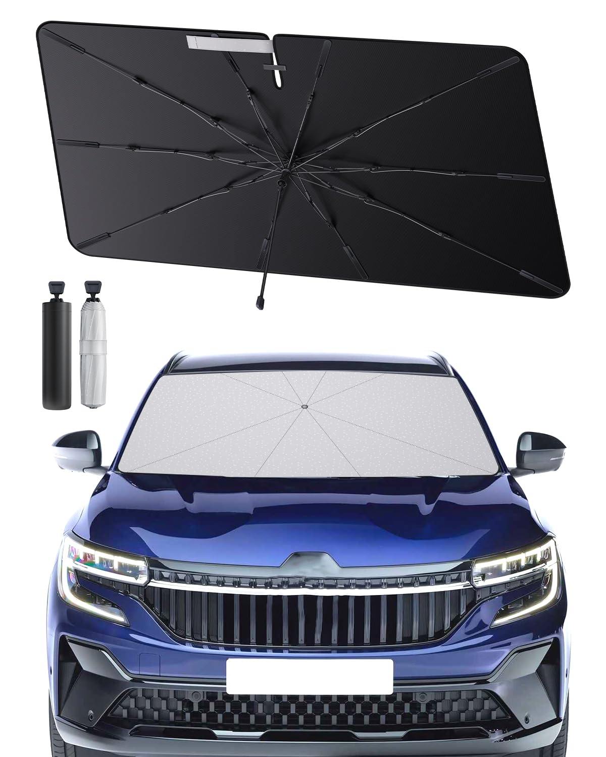 SHAOHAO kompatibel mit Renault Espace SUV 2023 2024 2025 Sonnenschirm Auto Auto Sonnenschutz Frontscheibe Faltbar UV-Schutz Sonnenschirm knitterfreier Stoff Renault Espace 2025 zubehör SHAOHAO kompatibel mit Renault Espace SUV 2023 2024 2025 Sonnenschirm Auto Auto Sonnenschutz Frontscheibe Faltbar UV-Schutz Sonnenschirm knitterfreier Stoff Renault Espace 2025 zubehör von SHAOHAO