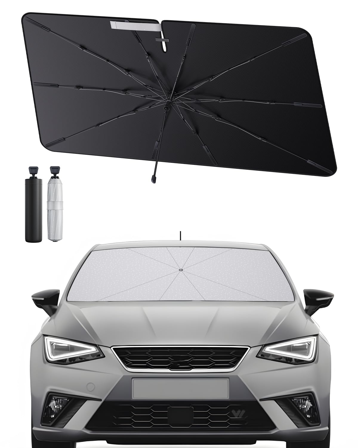 SHAOHAO kompatibel mit Seat Arona 2017-2025 Sonnenschirm Auto Auto Sonnenschutz Frontscheibe Faltbar UV-Schutz Sonnenschirm knitterfreier Stoff Seat Arona zubehör SHAOHAO kompatibel mit Seat Arona 2017-2025 Sonnenschirm Auto Auto Sonnenschutz Frontscheibe Faltbar UV-Schutz Sonnenschirm knitterfreier Stoff Seat Arona zubehör von SHAOHAO