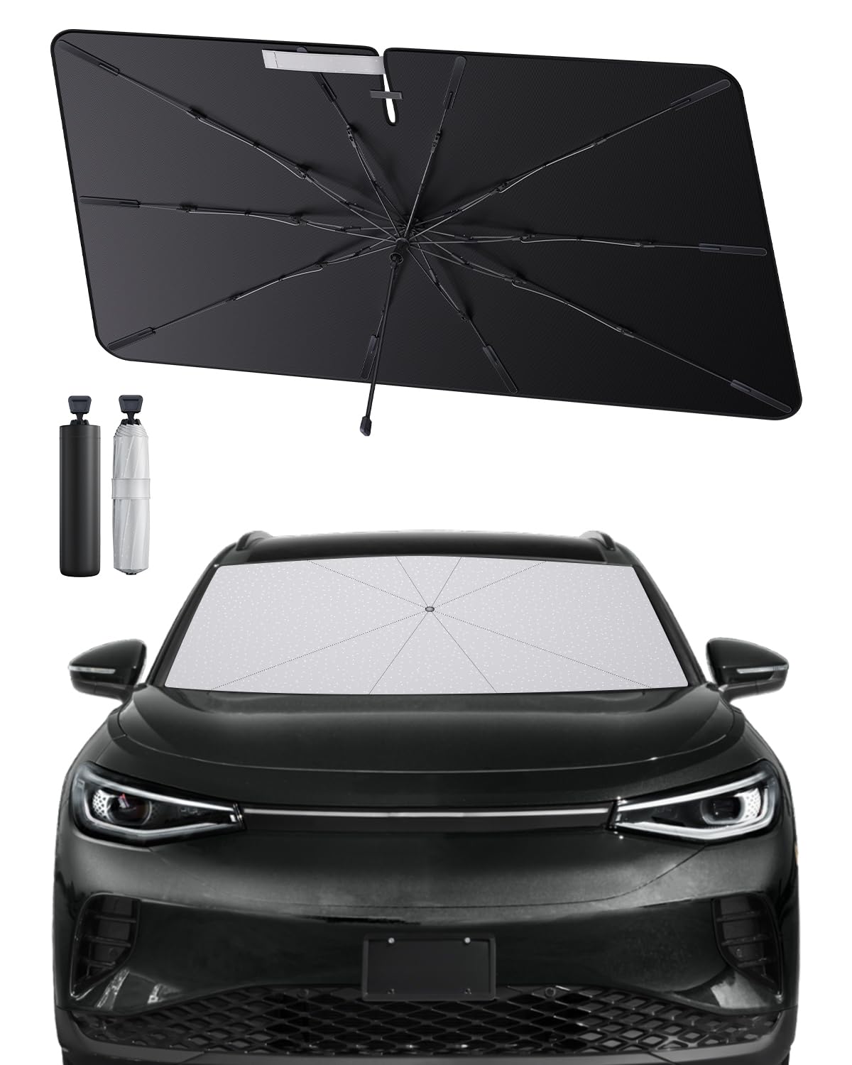 SHAOHAO kompatibel mit VW ID.4 2020 2021 2022 2023 2024 2025 Sonnenschirm Auto Auto Sonnenschutz Frontscheibe Faltbar UV-Schutz Sonnenschirm knitterfreier Stoff VW ID4 zubehör SHAOHAO kompatibel mit VW ID.4 2020 2021 2022 2023 2024 2025 Sonnenschirm Auto Auto Sonnenschutz Frontscheibe Faltbar UV-Schutz Sonnenschirm knitterfreier Stoff VW ID4 zubehör von SHAOHAO