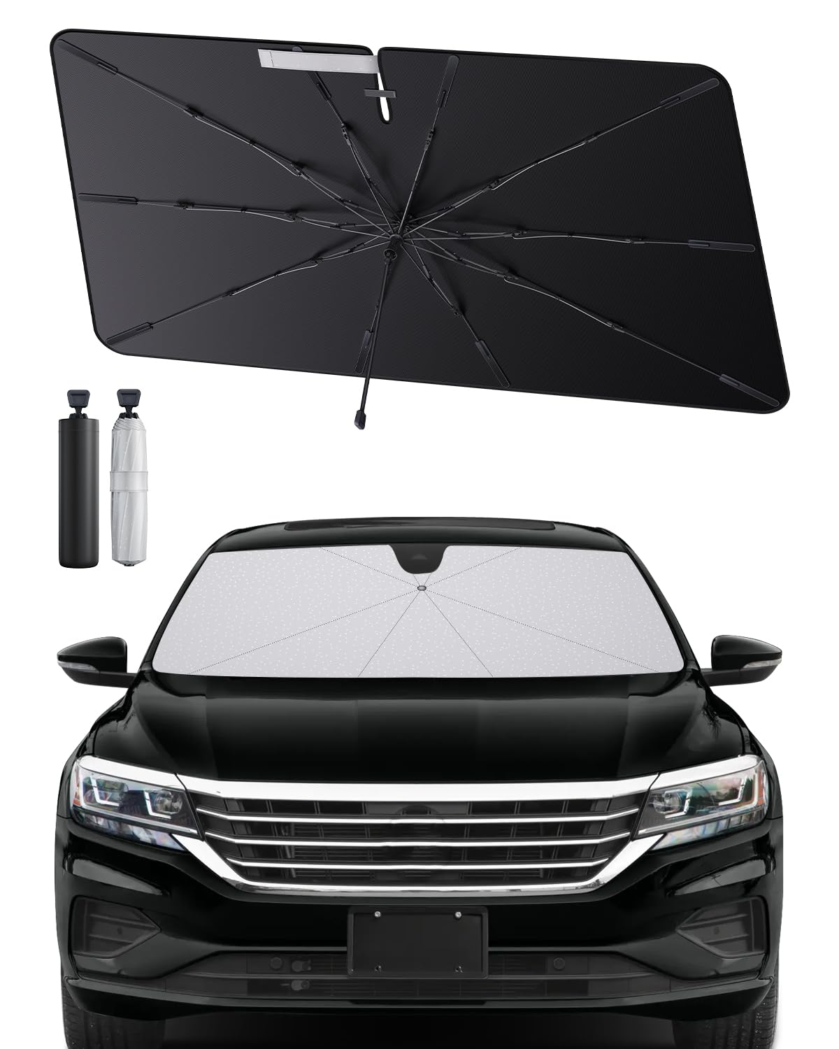SHAOHAO kompatibel mit VW Passat B8 2016-2023 Sonnenschirm Auto Auto Sonnenschutz Frontscheibe Faltbar UV-Schutz Sonnenschirm knitterfreier Stoff VW Passat B8 zubehör SHAOHAO kompatibel mit VW Passat B8 2016-2023 Sonnenschirm Auto Auto Sonnenschutz Frontscheibe Faltbar UV-Schutz Sonnenschirm knitterfreier Stoff VW Passat B8 zubehör von SHAOHAO