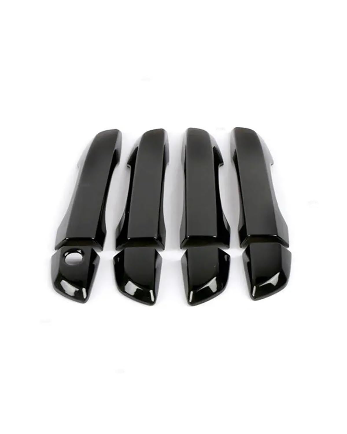 Auto Außen Griff Für Civic Für 10th 2016-2020 Carbon Fiber Grain Glänzend Schwarz Außen Tür Griff Pull Abdeckung Trim Türgriff Blenden(A Glossy Black) von SHAOXING