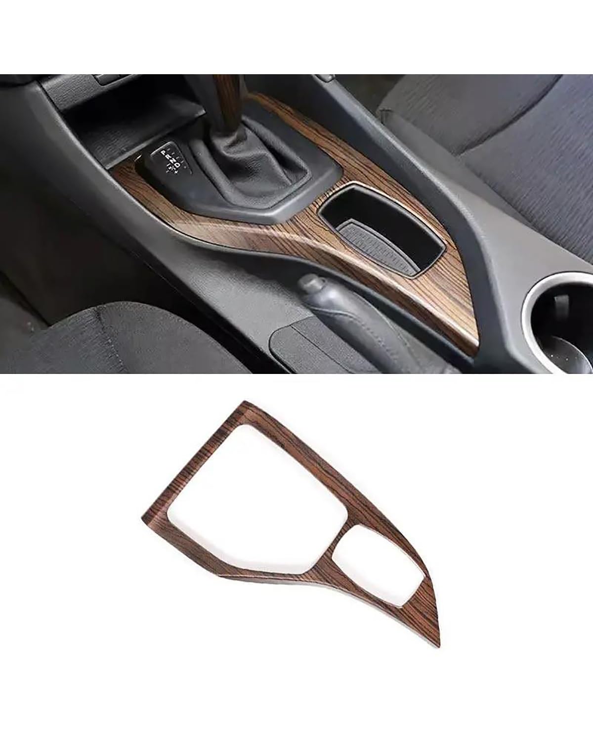 Auto Mittelkonsole Aufkleber Paneel Für X1 Für E84 2010-2015 LHD Innenausstattung Auto-Styling Mittelkonsole Schalthebelverkleidung Abdeckrahmen Zieraufkleber Auto Schalttafel Aufkleber Paneel(Pine Wo von SHAOXING