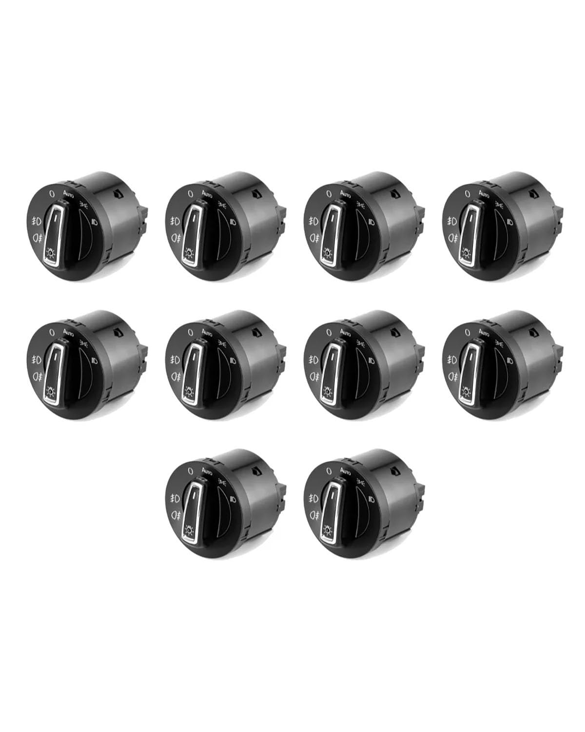 Auto Scheinwerferschalter Für Bora Für Golf MK4 Für Beetle Für Passat Für Auto Scheinwerfer Control Schalter Nebel Lampe Knopf Schalter Scheinwerferschalter Auto(10Pin 10pcs) von SHAOXING