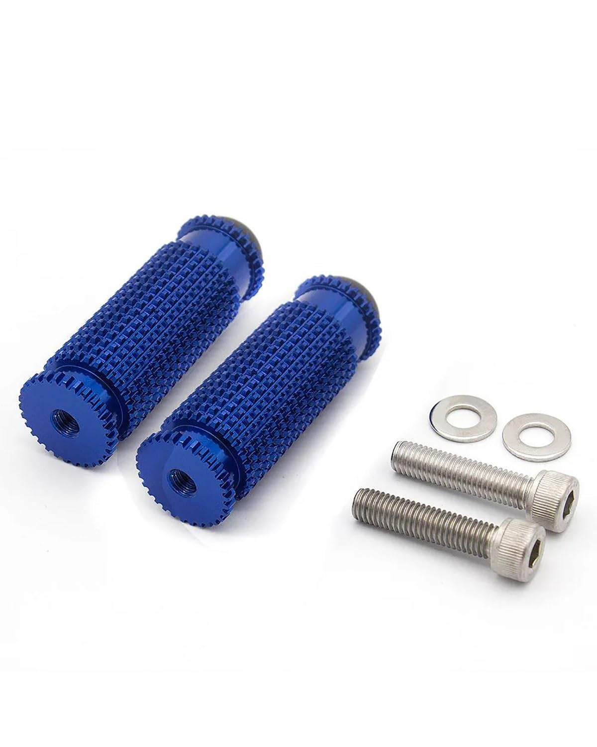 Passagier Fußrasten CNC Aluminium Legierung Motorrad Hinten Fußstütze Pedal 8mm Für Ducati Diavel 11-15 Carbon Faser 11-16 AMG 11-12 Fußrasten Motorrad(Blue) von SHAOXING