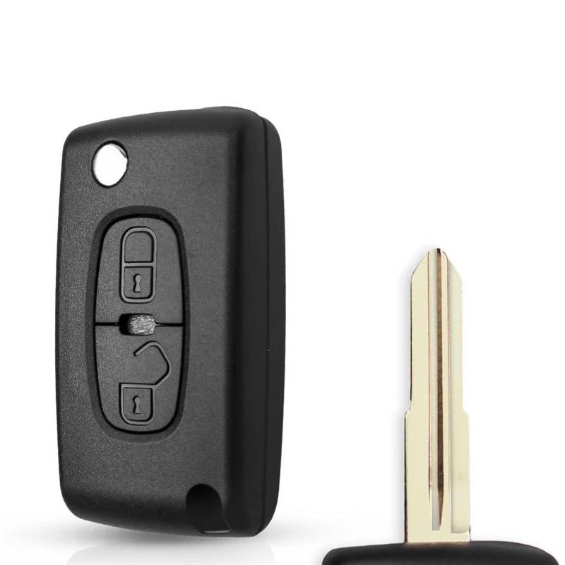 Schlüsselhülle Hülle Für Peugeot Für 4007 ET Für 4008 Remote Key Shell Fob MIT-1 2 Tasten Ersetzen Auto Schlüssel Fall Auto Zubehör Remote Schlüssel Fall Auto Schlüsselgehäuse von SHAOXING