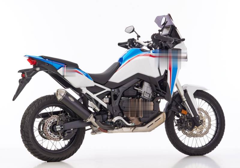 DSX-5 Slip on Ersatzdämpfer (2-1) kompatibel mit HONDA CRF1100L Africa Twin Adventure Sports SD09 1084 ccm Bj. 2020-2023 von SHARK PERFORMANCE