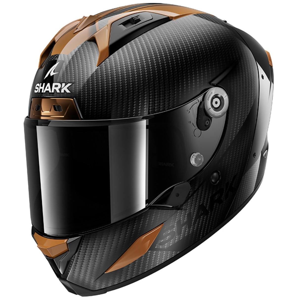 SHARK, Integraler Motorradhelm AERON CARBON SKIN Cupper Carbon DCD, L von SHARK