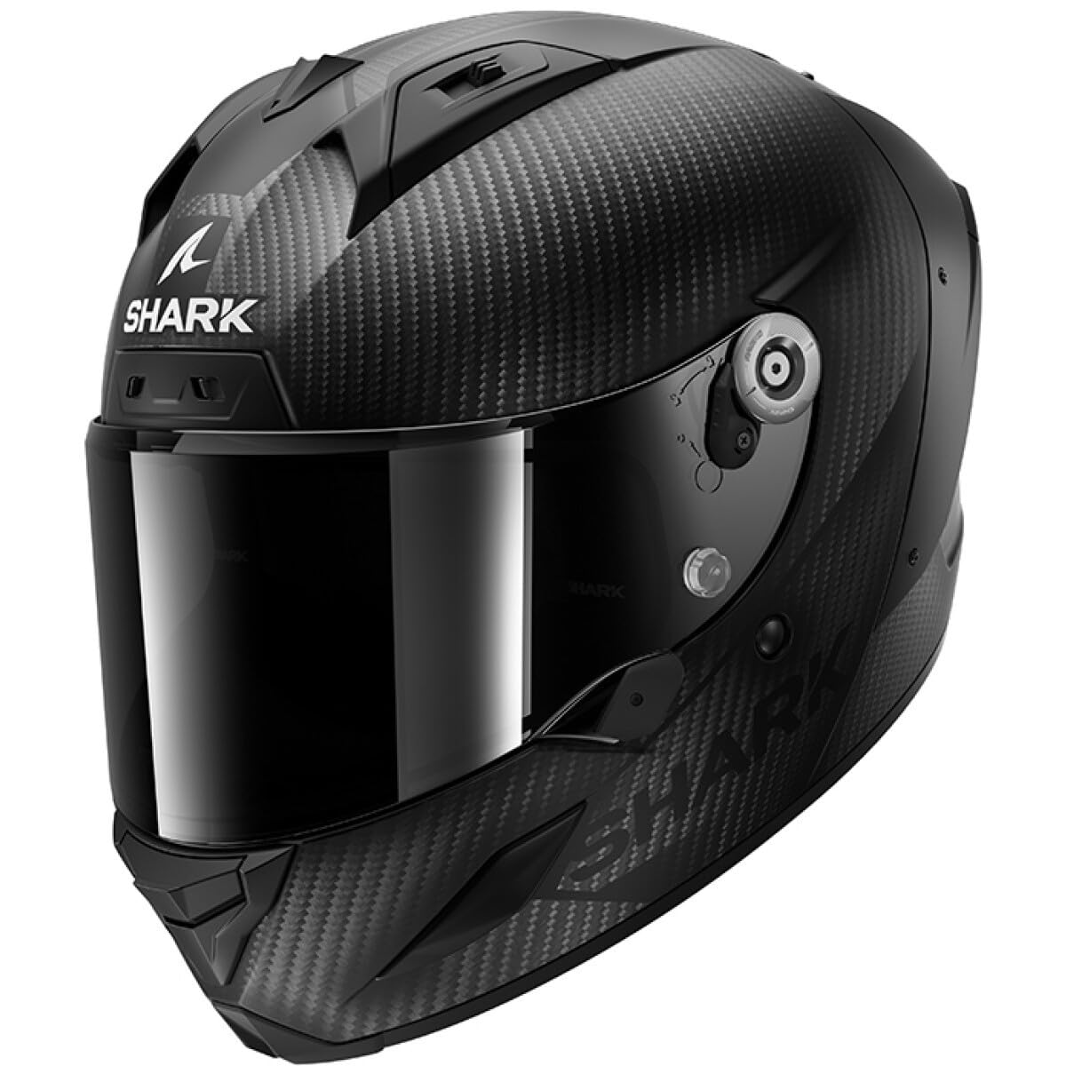 SHARK, Integraler Motorradhelm CARBON SKIN Black Carbon DKD, S von SHARK