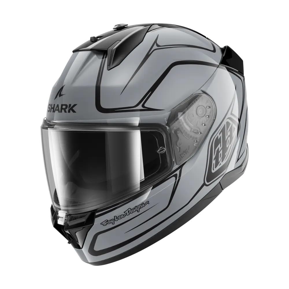 SHARK, Integraler Motorradhelm D-SKWAL 3 DRONE X TROY LEE DESIGN Silver Black Silver, XS von SHARK