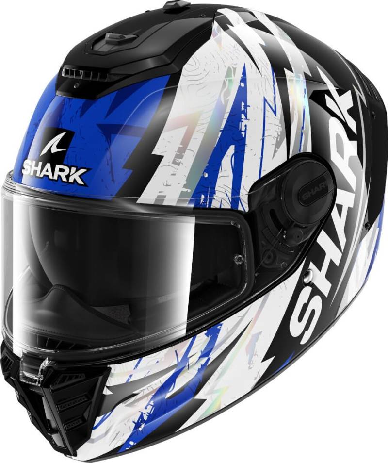 SHARK, Integraler Motorradhelm SPARTAN RS HIBOLT Black Blue Chrome KBU, XS von SHARK