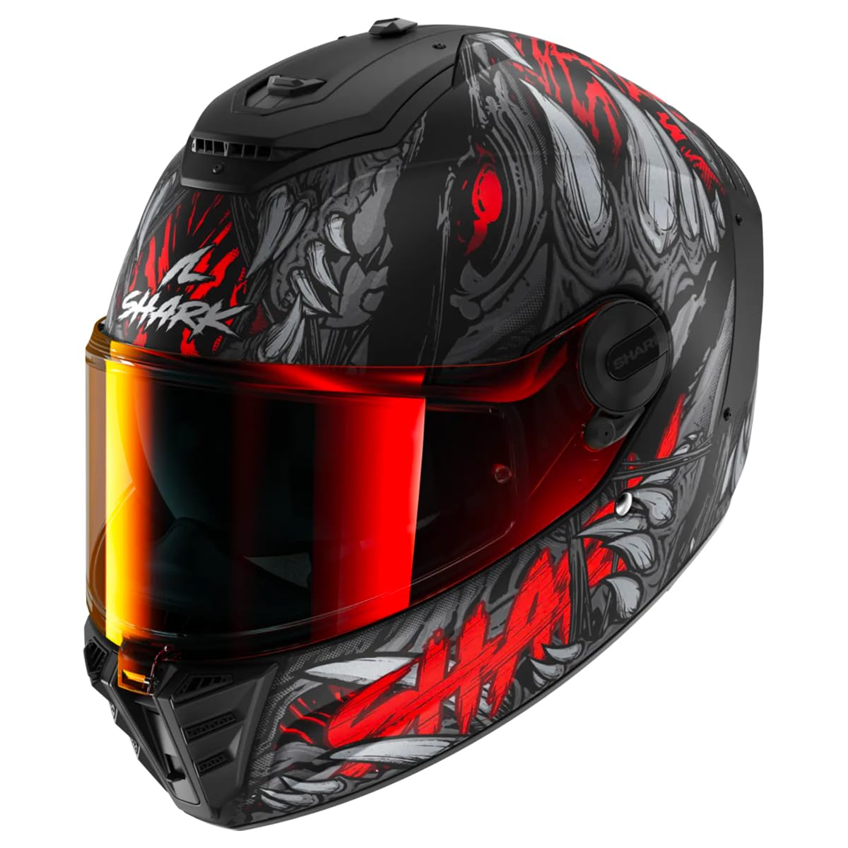 SHARK, Integraler Motorradhelm SPARTAN RS SHAYTAN Mat Black Red Anthracite, XL von SHARK