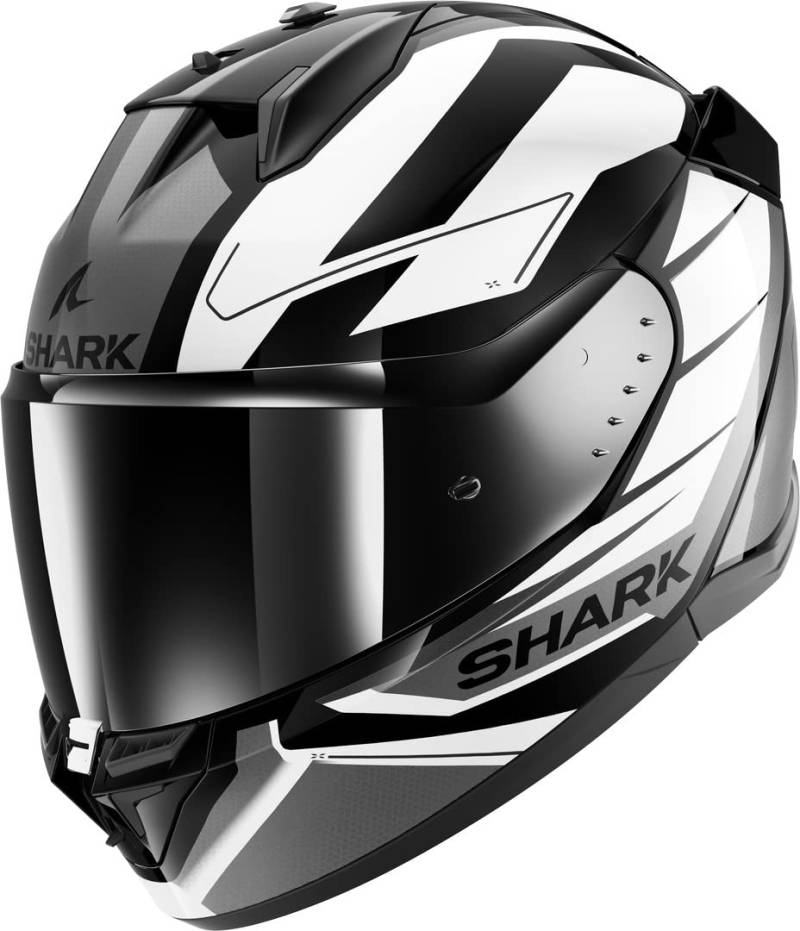 SHARK, Integralhelme Motorrad D-SKWAL 3 SIZLER Black White Anthracite KWA, XL von SHARK