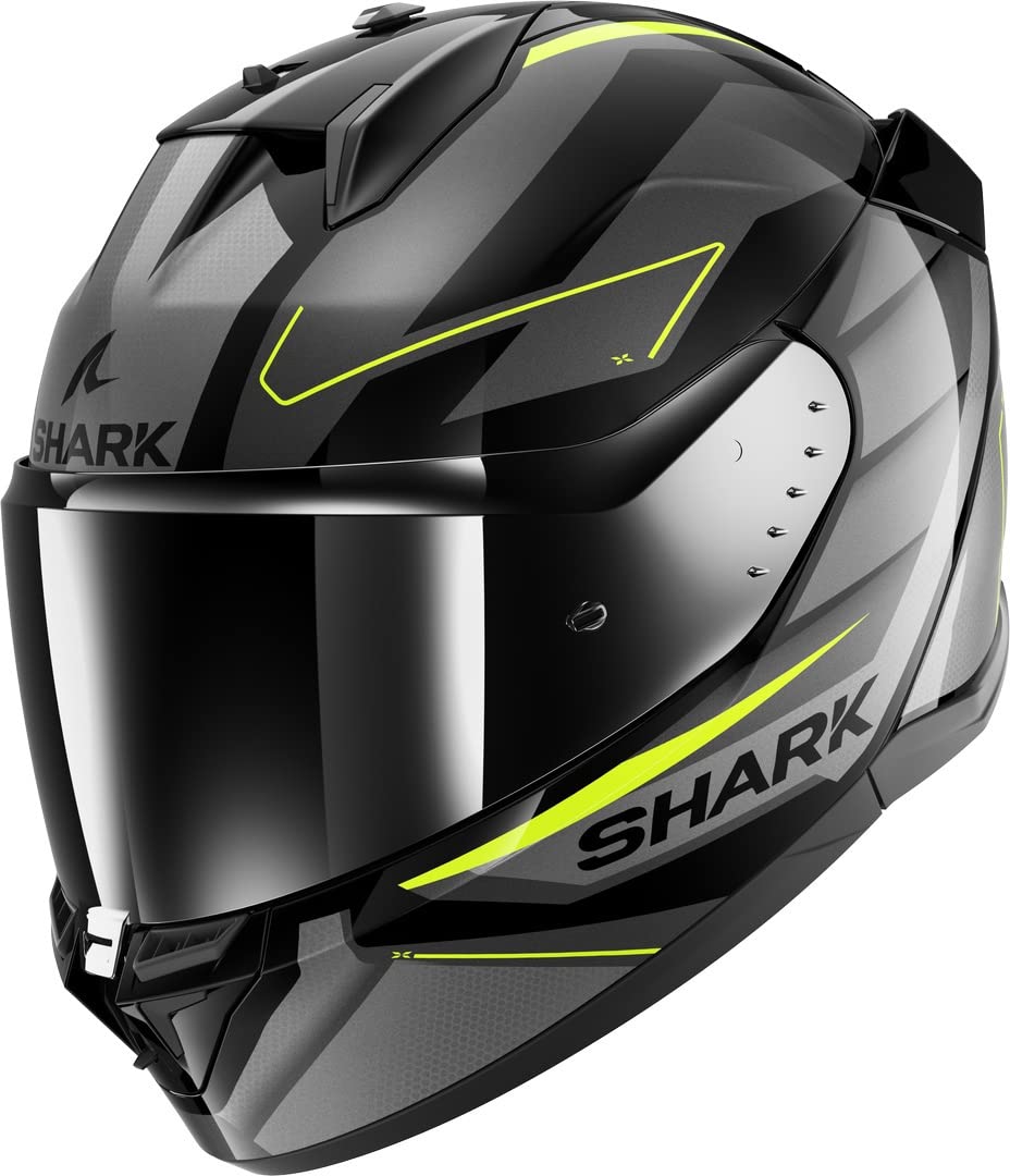 SHARK, Integraler Motorradhelm D-SKWAL 3 SIZLER Black / Grey / Yellow Kay, S von SHARK