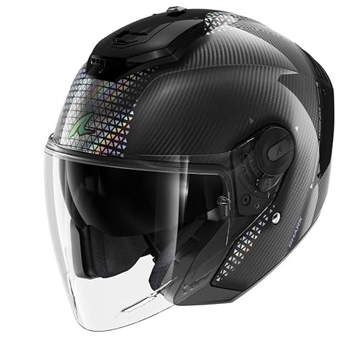 SHARK, Jet-Motorradhelm RS JET CARBON IKONIK Iridescent Carbon DID, S von SHARK