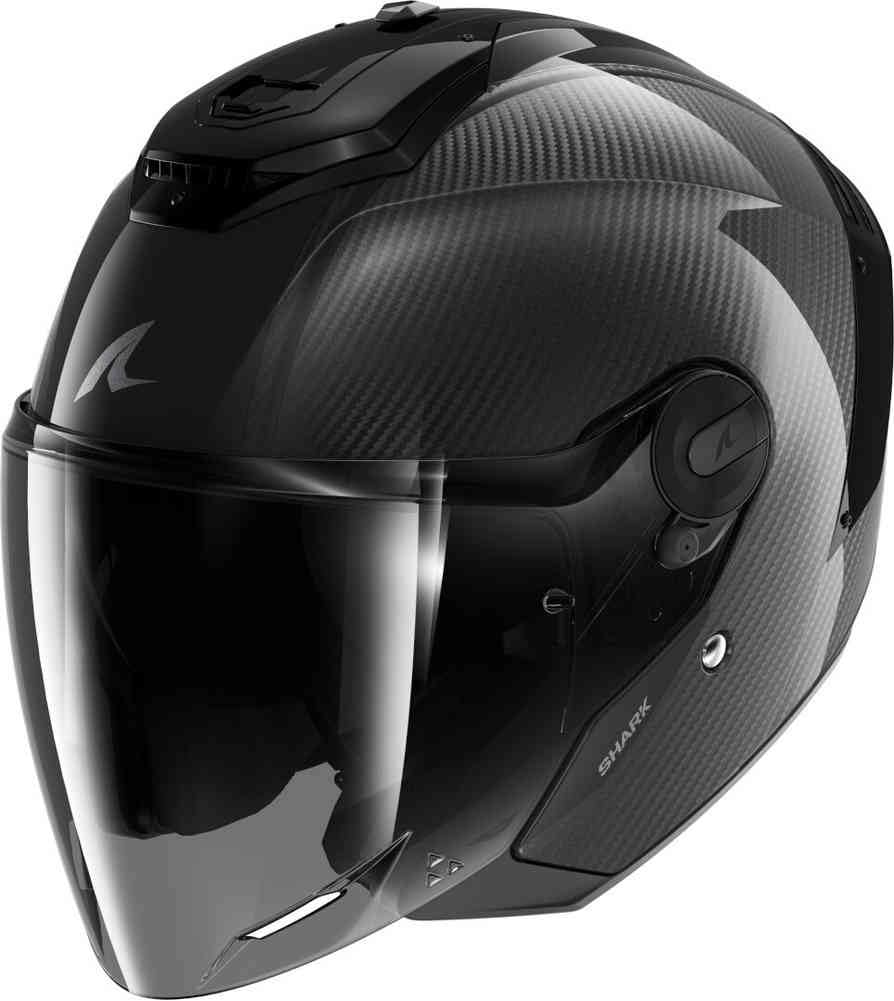 SHARK, Jet-Motorradhelm RS JET CARBON SKIN Black Carbon DKD, L von SHARK