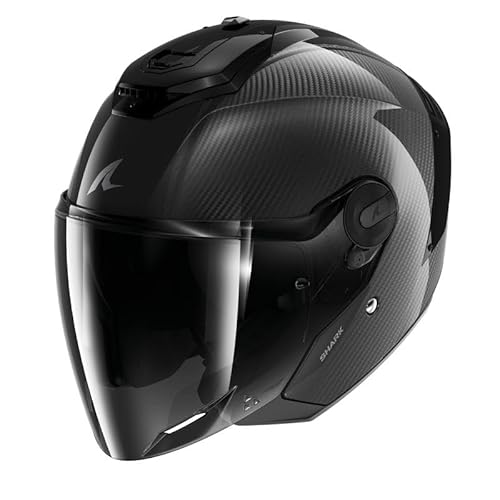 SHARK, Jet-Motorradhelm RS JET CARBON SKIN Black Carbon DKD, XS von SHARK