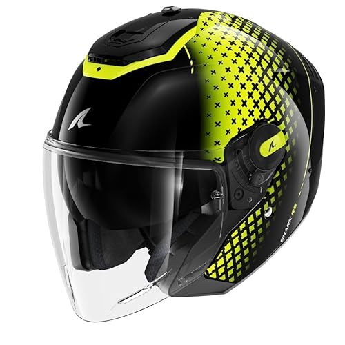 SHARK, Jet-Motorradhelm RS JET STRIDE Black Yellow Silver KYS, L von SHARK