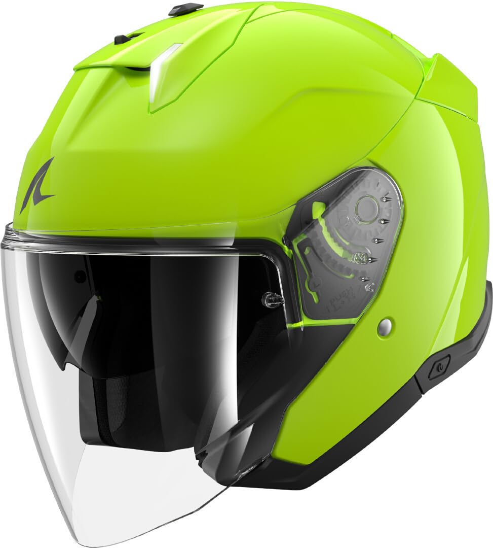 SHARK, Jet Motorradhelm SKWAL i3 JET BLANK Toxic Green G03, S von SHARK