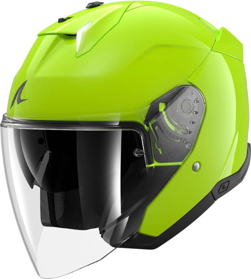 SHARK, Jet Motorradhelm SKWAL i3 JET BLANK Toxic Green G03, XS von SHARK