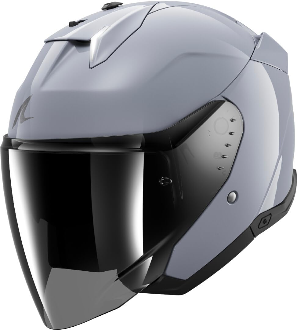 SHARK, Jet-Motorradhelm SKWAL i3 JET DARK SHADOW Gun Silver S05, S von SHARK