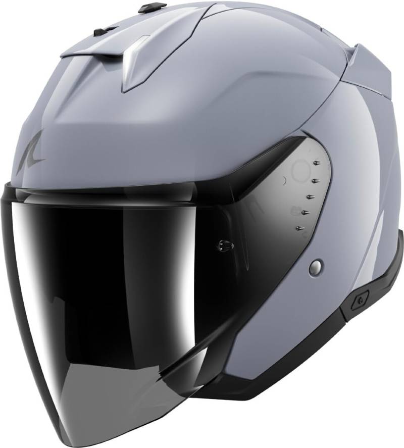 SHARK, Jet-Motorradhelm SKWAL i3 JET DARK SHADOW Gun Silver S05, XXL von SHARK