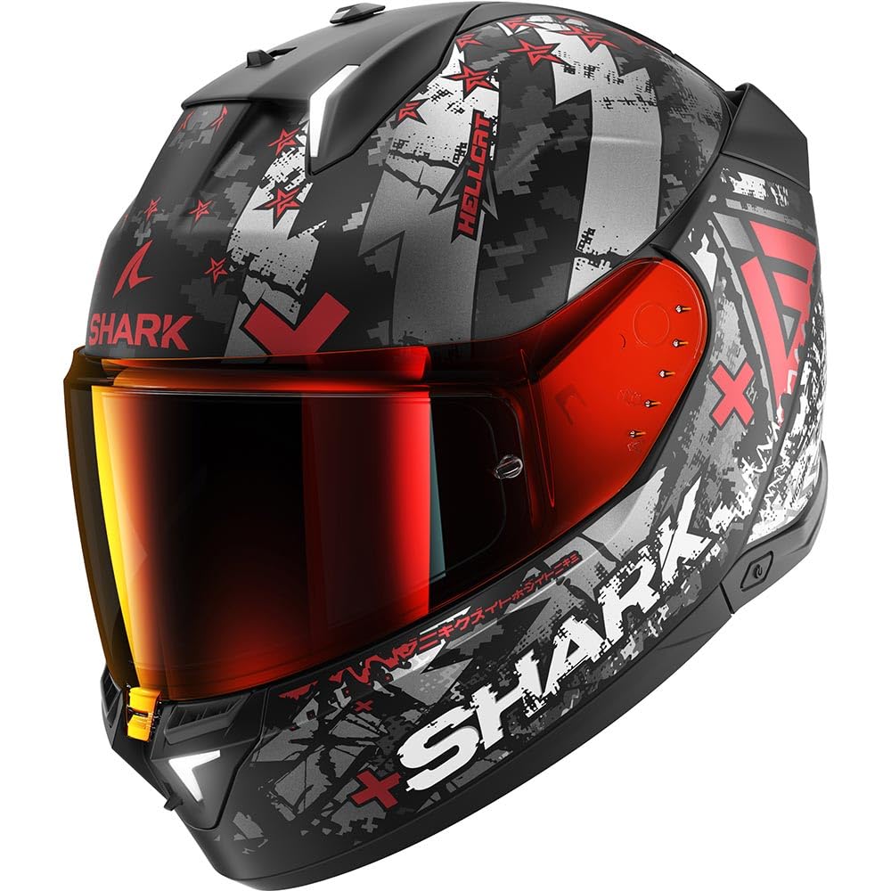 SHARK, Motorradhelm SKWAL i3 HELLCAT, KUR, XL (+ getöntem Schirm) von SHARK