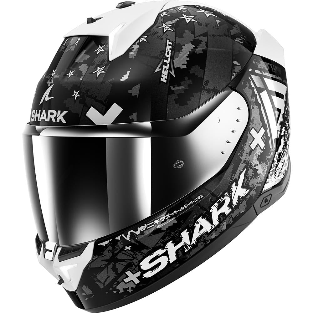 SHARK, Integraler Motorradhelm SKWAL i3 HELLCAT Black/Grey KUS, M von SHARK