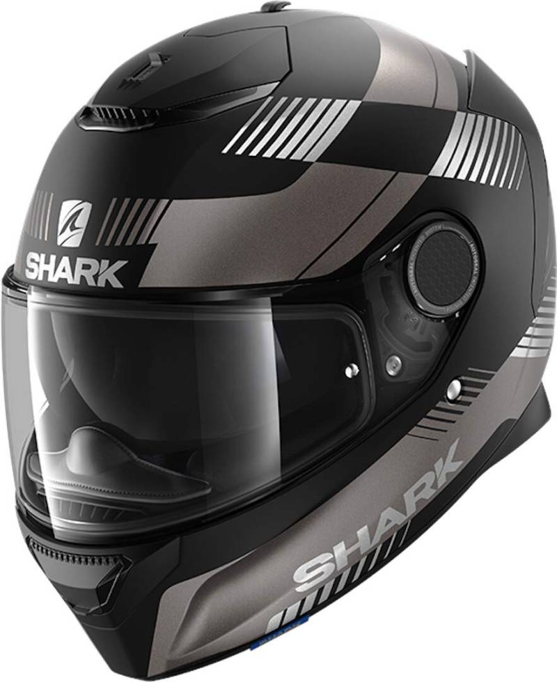 SHARK, Motorradhelm Spartan Strad Mattschwarzes Anthrazit KAS, XL von SHARK