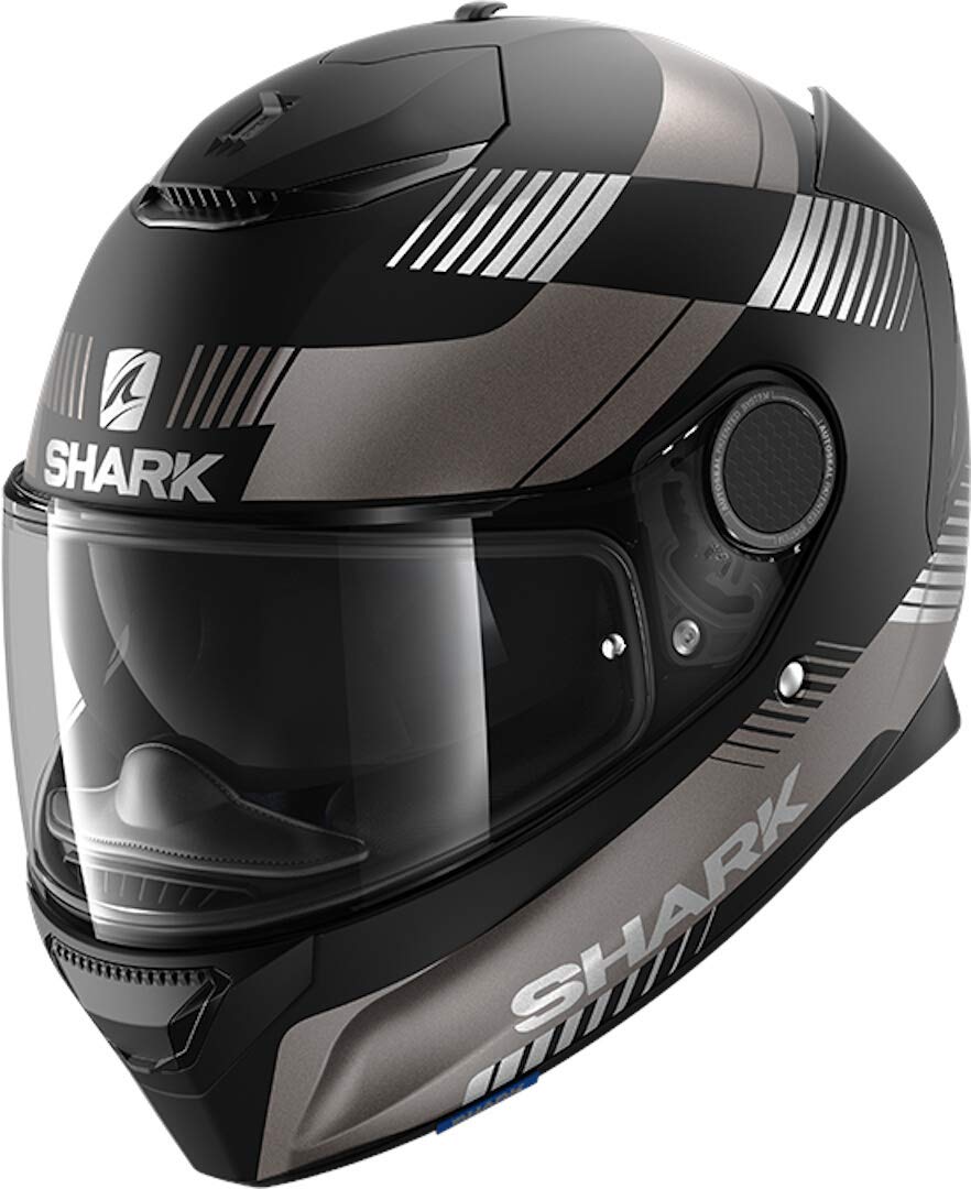 SHARK, Motorradhelm Spartan Strad Mattschwarzes Anthrazit KAS, XXL von SHARK