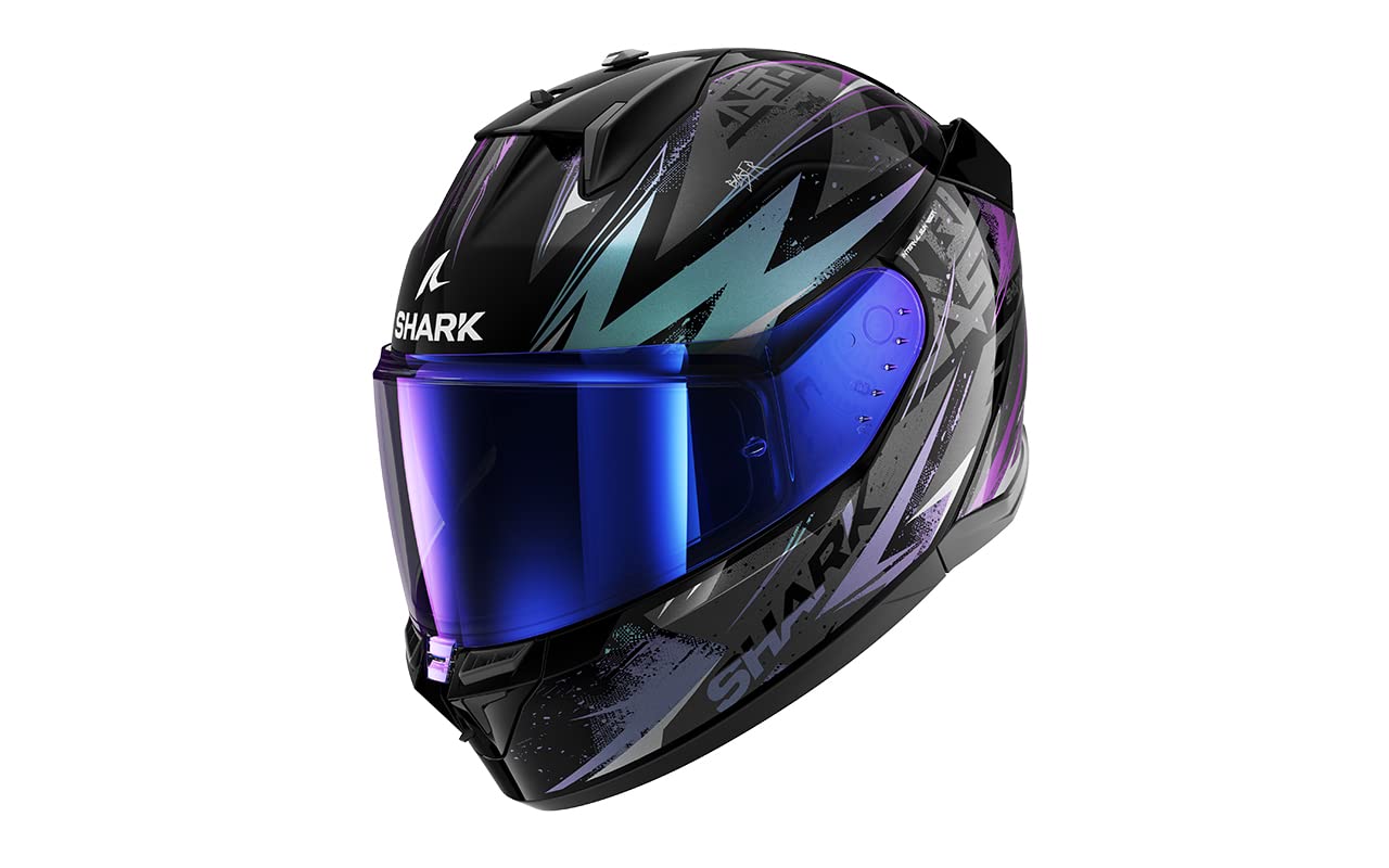 SHARK, Integralhelme motorrad D-SKWAL 3 BLAST-R black green glitter KGX, M von SHARK