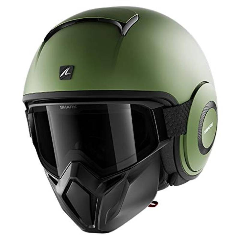 SHARK Herren NC Motorrad Helm, Grun, S von SHARK