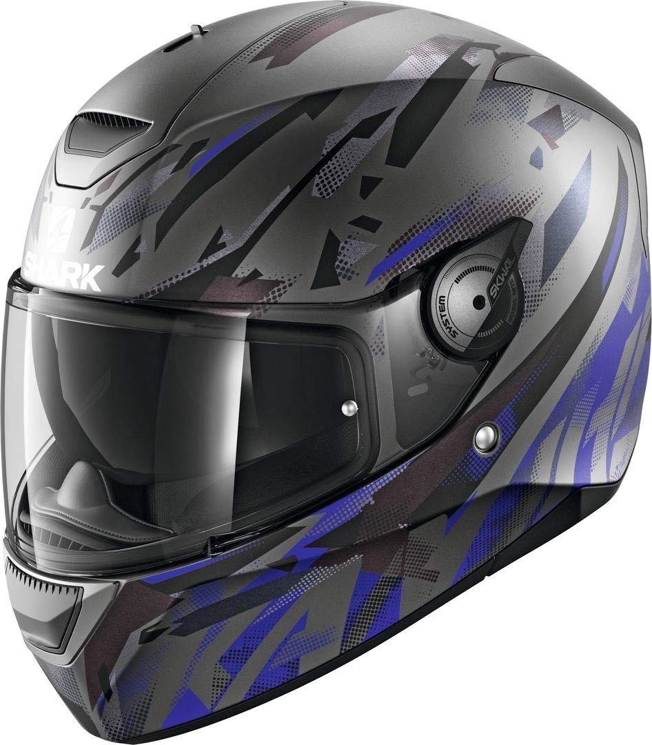 SHARK Herren NC Motorrad Helm, blau, XL von SHARK