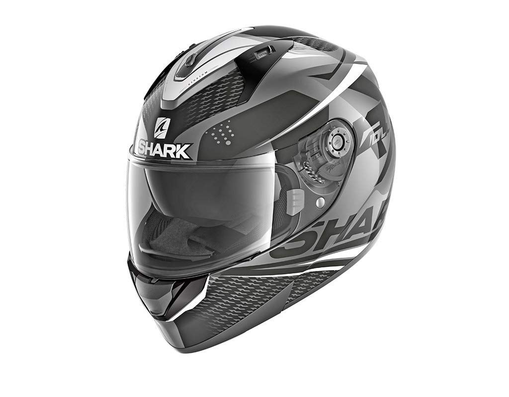 SHARK Herren NC Motorrad Helm, schwarz, XS von SHARK