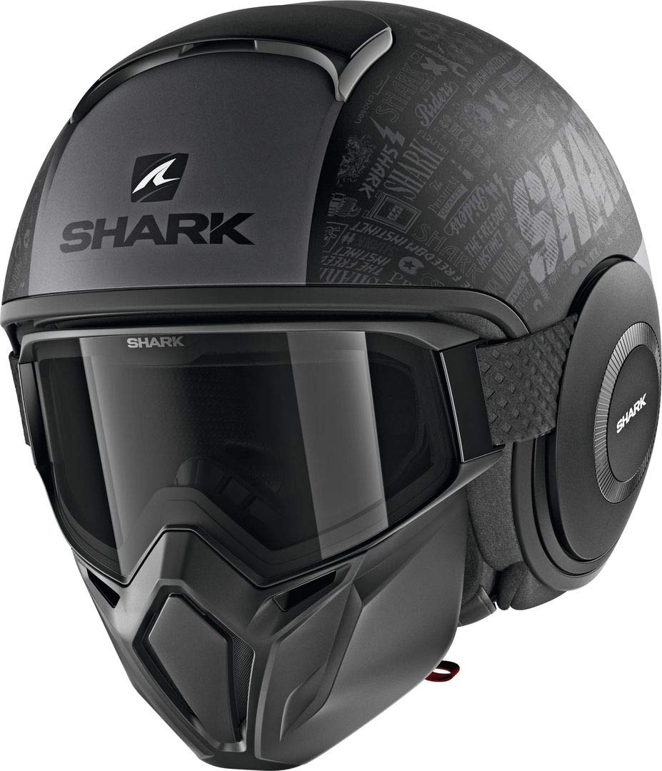 SHARK Herren NC Motorrad Helm, schwarz, XS von SHARK