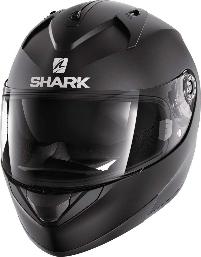 SHARK Motorradhelm Hark Ridill Blank Mat, Schwarz, Größe XS, 2208_24538 von SHARK