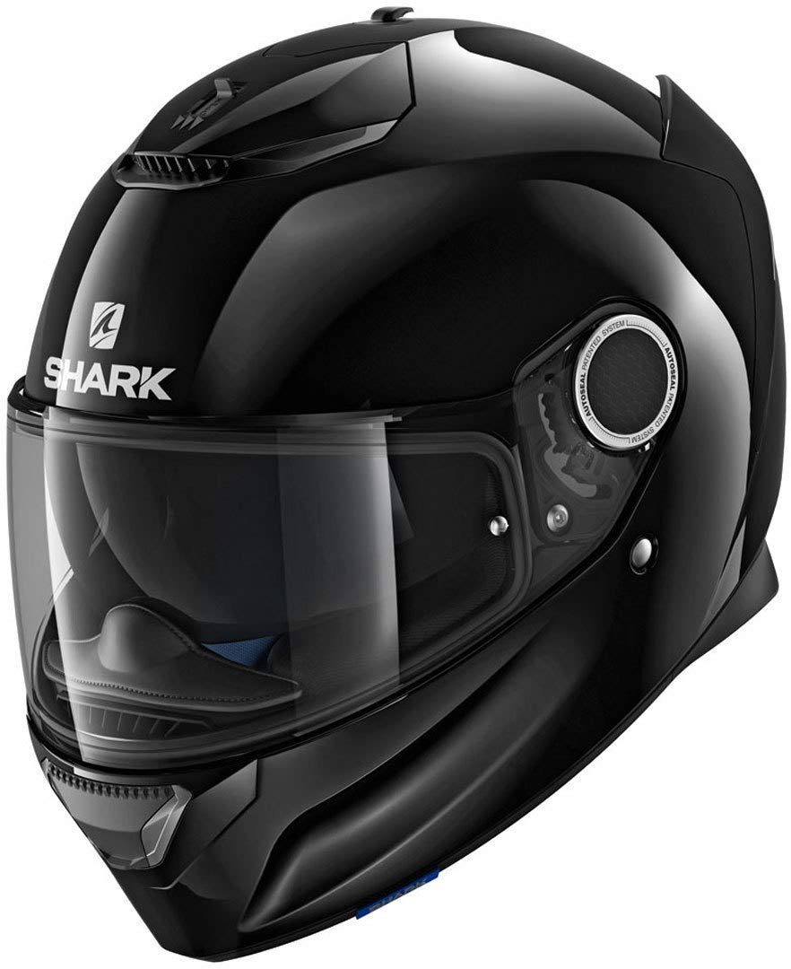 SHARK Motorradhelm Hark Spartan Blank, Schwarz, Größe XL von SHARK