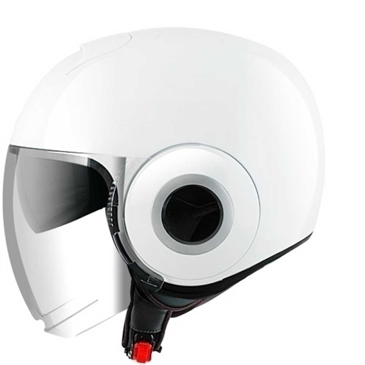 SHARK Motorradhelm Nano Blank, Weiß, Größe XS von SHARK