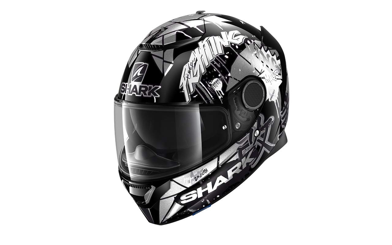 SHARK Motorradhelm SPARTAN 1.2 LORENZO CATALUNYA GP KWX, Schwarz/Weiss, S von SHARK