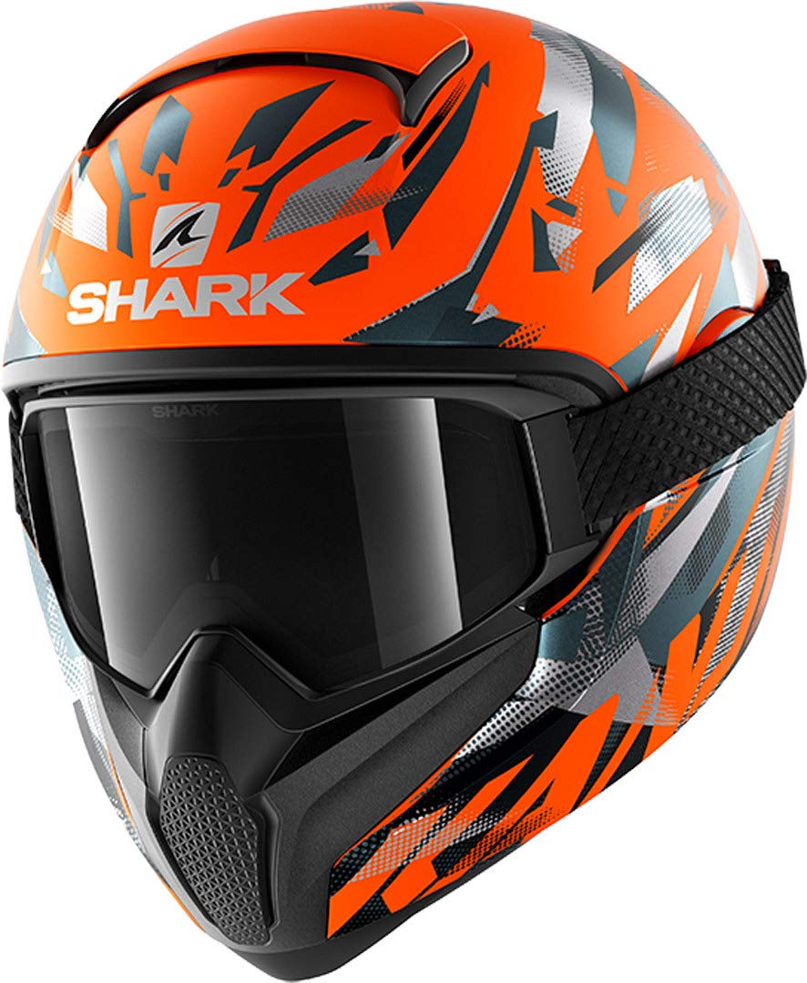 SHARK Motorradhelm VANCORE 2 KANHJI H.V MAT OAA, Orange, S von SHARK