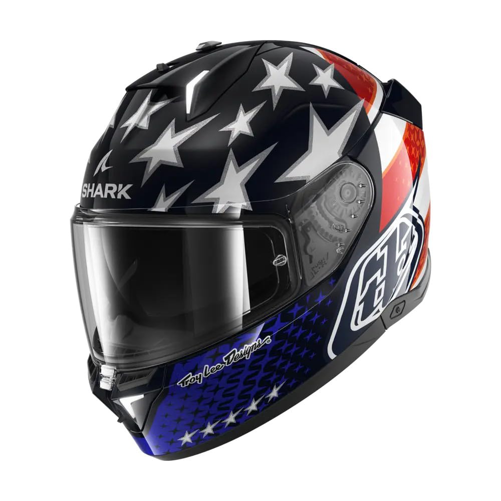 SHARK Unisex SKWAL i3 US Flag BRW Integraler Motorradhelm, Blue Red White, XS von SHARK