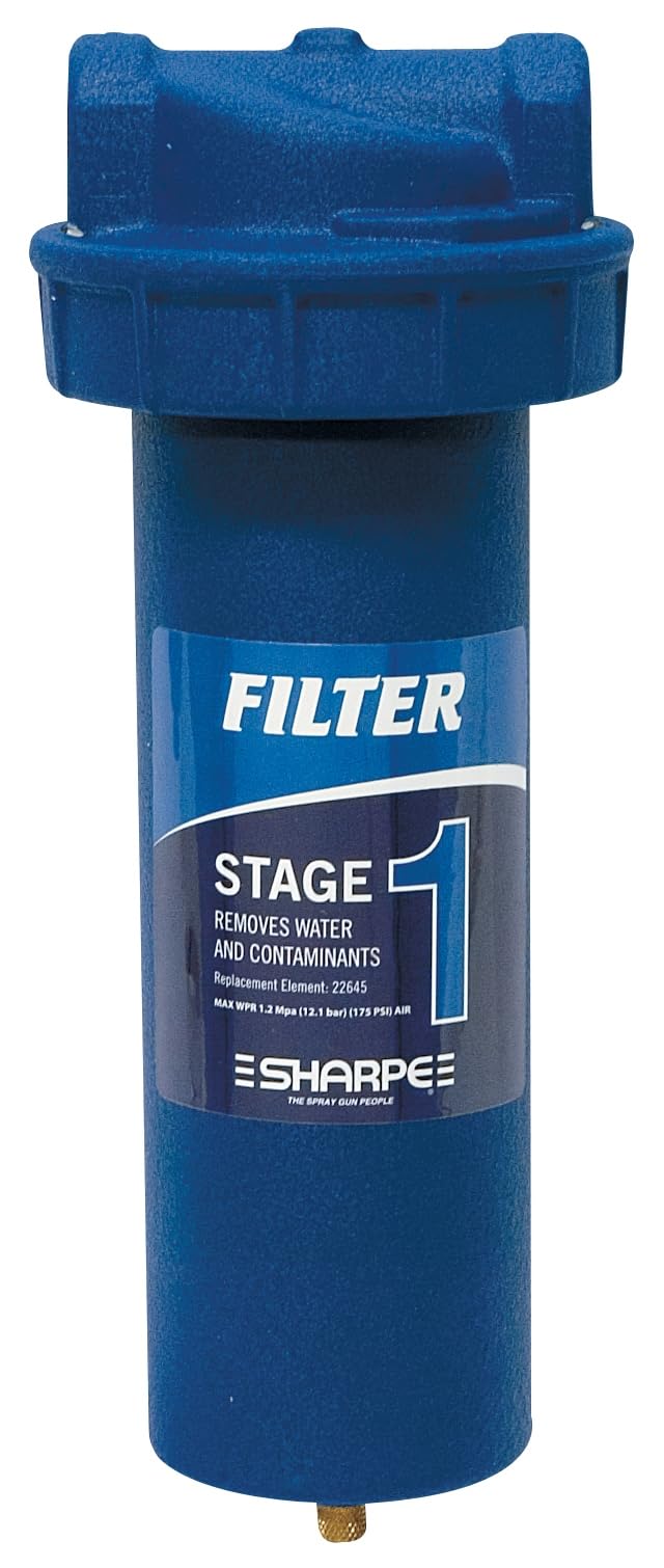 SHARPE Dryaire Trockenmittelsystem, Stufe 1 Luftfilter mit Ablauf über Nacht für Autolackspritzsysteme 22601 von SHARPE
