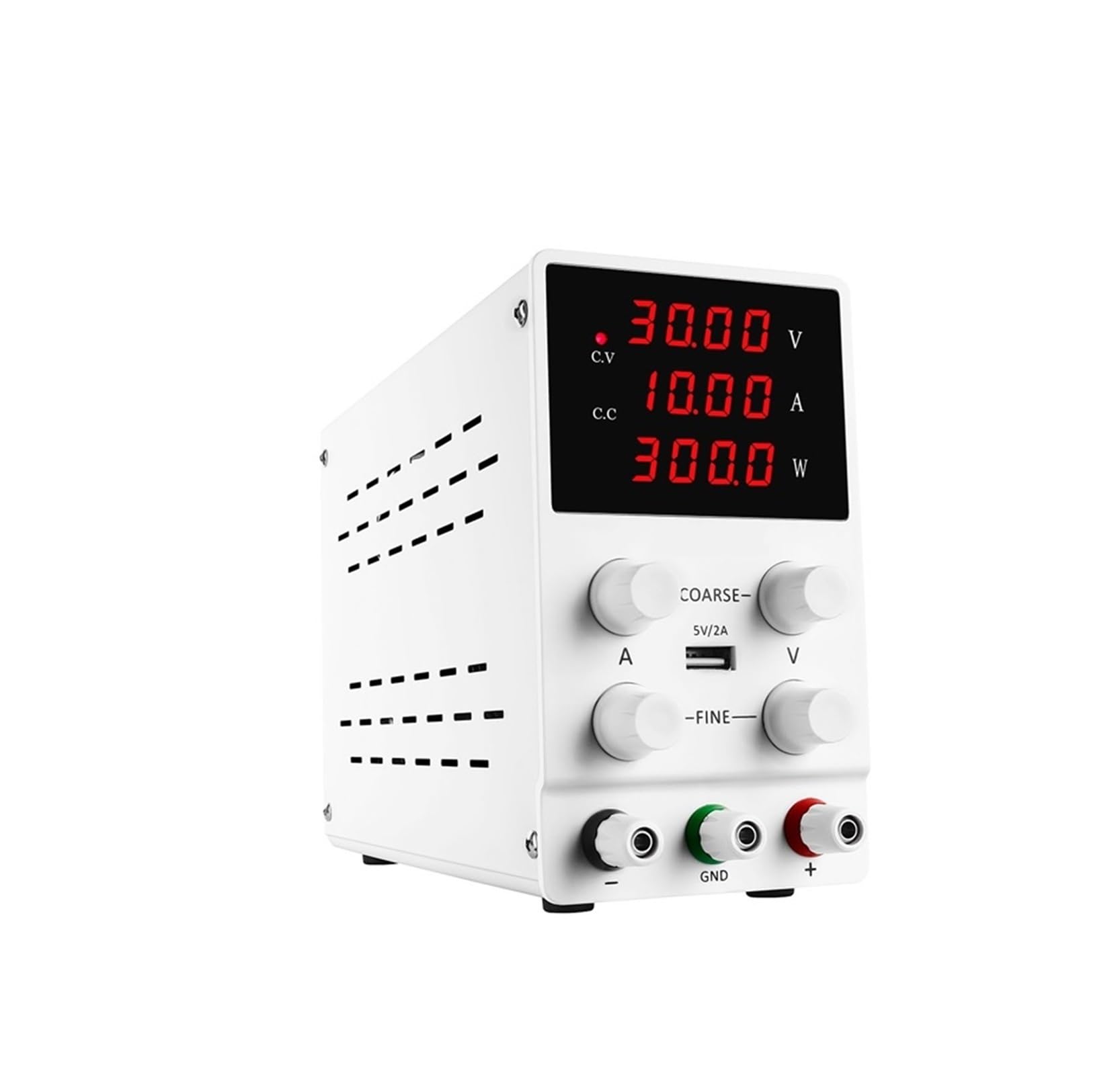 Stromversorgung, Einstellbares DC-Labornetzteil variabel 120V 60V 30V geregeltes Source-Modul USB for Labornetzteil(30V 10A white) von SHEHUALI